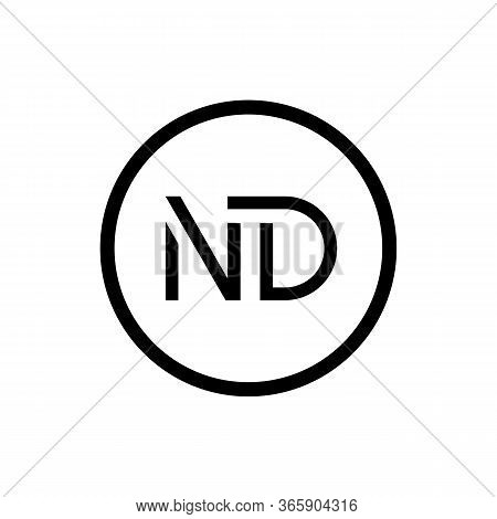 Initial Letter Nd Logo Design Vector Template. Creative Abstract Nd Letter Logo Design