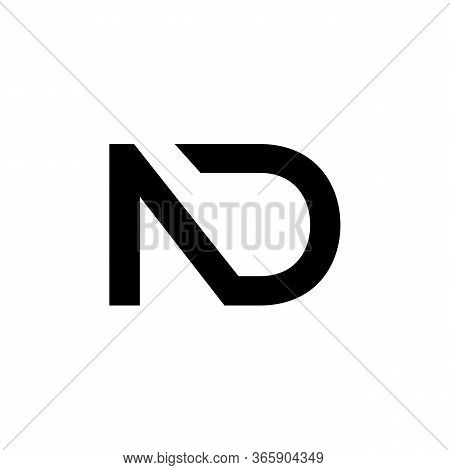 Initial Letter Nd Logo Design Vector Template. Creative Abstract Nd Letter Logo Design