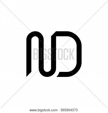 Initial Letter Nd Logo Design Vector Template. Creative Abstract Nd Letter Logo Design