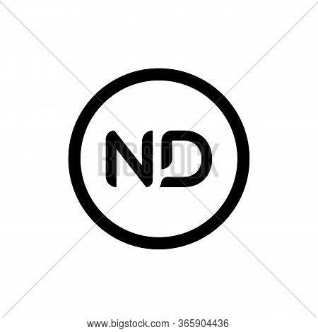 Initial Letter Nd Logo Design Vector Template. Creative Abstract Nd Letter Logo Design