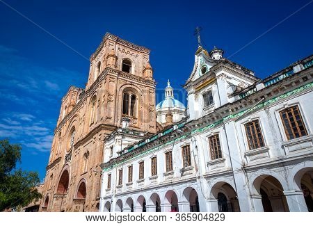 Cathedral Of La Inmaculada Concepción, In Downtown Cuenca, Unesco World Heritage Site, Ecuador, On A