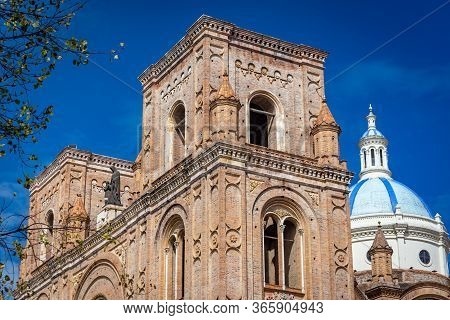 Cathedral Of La Inmaculada Concepción, In Downtown Cuenca, Unesco World Heritage Site, Ecuador, On A