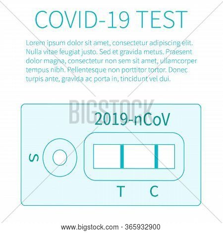 Test Result Pandemic Covid-19. Concept Of Disease Caused By The Virus Outbreak. Test Result By Rapid