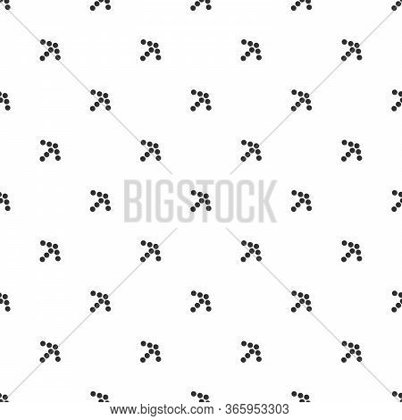 Vector Dotted Arrows Seamless Pattern. Stock Vector Illustration