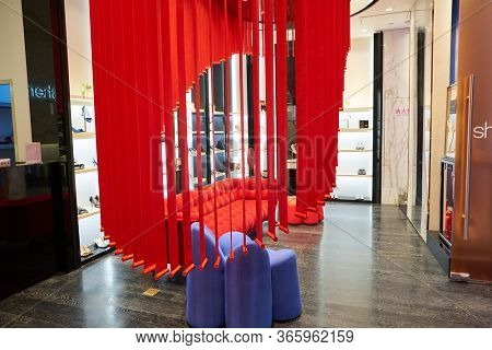 SHENZHEN, CHINA - CIRCA APRIL, 2019: goods on display at Sheme store in UpperHills in Shenzhen.