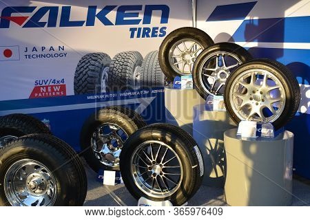 Pasay, Ph - Dec 8 - Falken Tires Booth At Bumper To Bumper Car Show On December 8, 2018 In Pasay, Ph