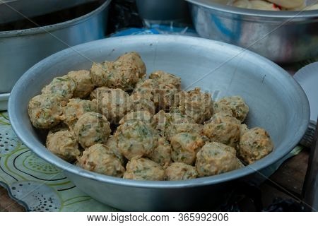 Fried Pork Snacks Being Sold At Territy Bazar, Kolkata, West Bengal, India