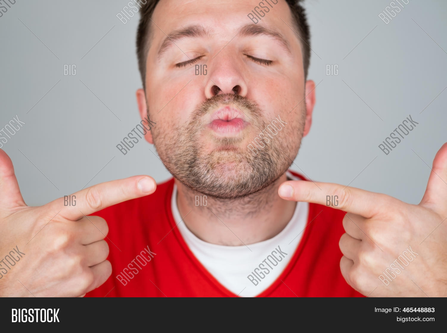 Man Folding Lips Image & Photo (Free Trial) Bigstock