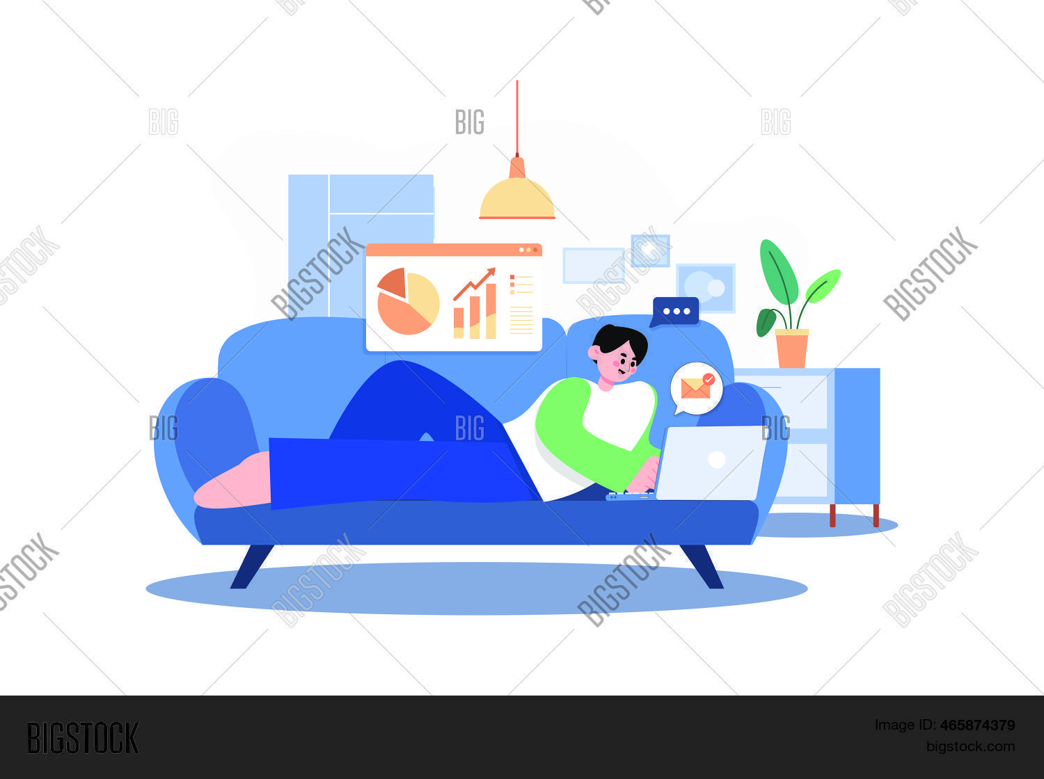Man Laying On Couch Vector & Photo (Free Trial) Bigstock