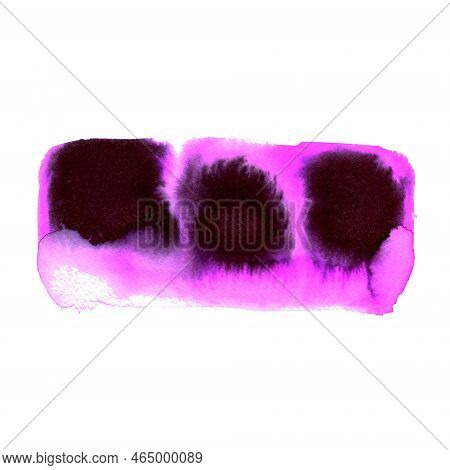 Watercolor Texture With Dripping Paint. A Design Element For Wedding Or Valentines Day Cards And Inv