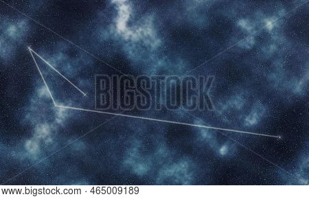 Apus Star Constellation, Night Sky, Constellation Lines Bird Of Paradise