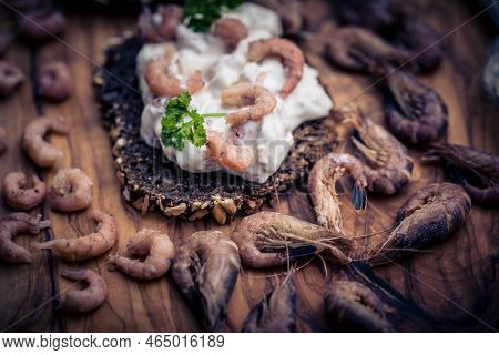 Salad With Fresh North Sea Crabs And Mayonnaise