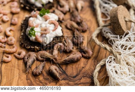 Salad With Fresh North Sea Crabs And Mayonnaise