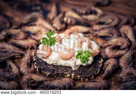 Salad With Fresh North Sea Crabs And Mayonnaise