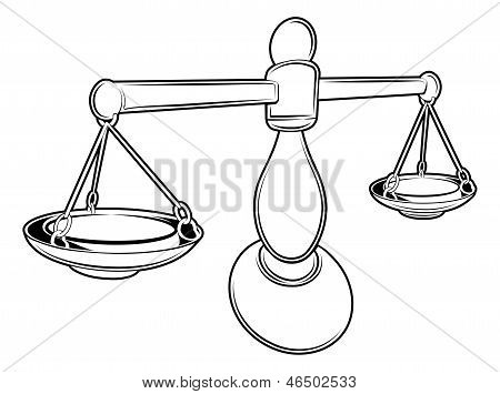 ภาพประกอบของเครื่องชั่งน้ำหนัก stylised
