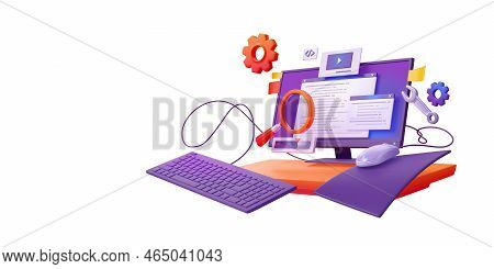 3d Render Code Testing, Functional Test, Programming, Search Errors And Bugs. Website Platform Devel
