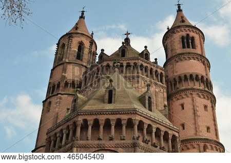 Cathedral Of Worms Germany Gothic Towers Old