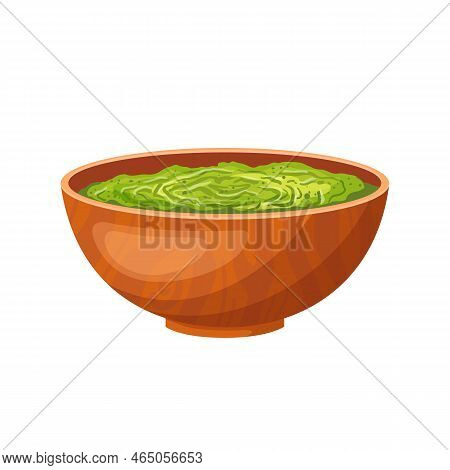 Bowl Pesto Cartoon. Sauce Basil, Green Food, Top Dip, Seasoning Fresh, View Recipe, Ingredient Table