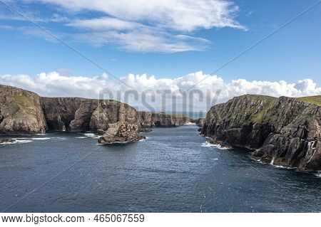 The Cliffs And Sea Stacks At Port Challa On Tory Island, County Donegal, Ireland