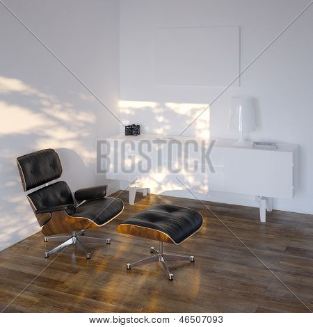 Salotto bianco In stile minimalistico