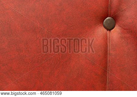 Door Upholstery With Dermantine Red Vintage Surface Furniture Nail With Decorative Hat Element Inter