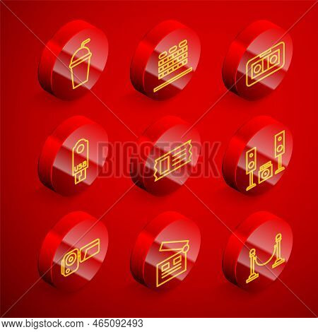 Set Line Paper Glass With Straw, Cinema Auditorium Seats, Vhs Video Cassette Tape, Usb Flash Drive, 