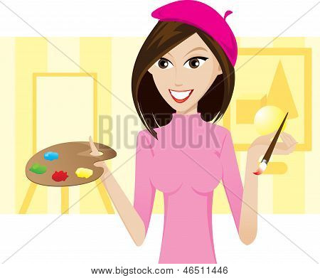 Ragazza artista