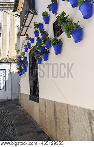 Cordoba, Spain - May 23, 2017: This Is A Fragment Of One Of The Streets Of The Former Jewish Quarter