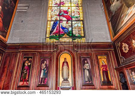 Interiors Of Saint Louis En L'ile  Church, Paris, France
