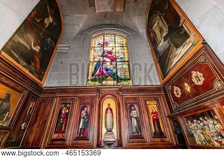 Interiors Of Saint Louis En L'ile  Church, Paris, France