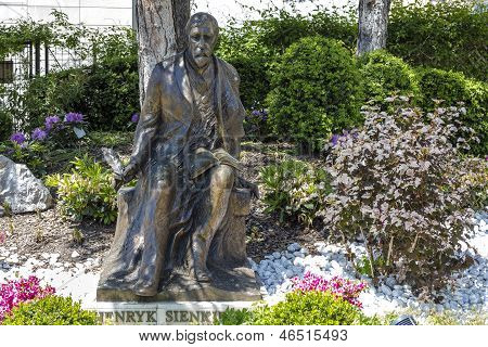 Henryk Sienkiewicz Statue i Vevey