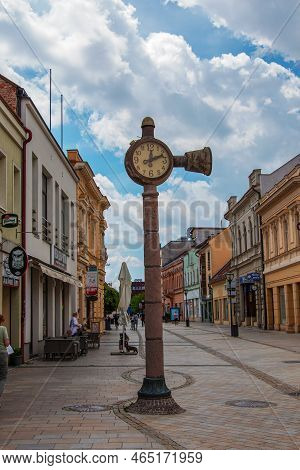 Musical Clock In The Old Town Is One Of The Sights Of Nitra.