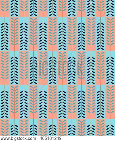 Seamless Vector Pattern, A Botanical Theme, Punchy Colors