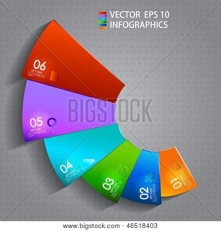 vector paper progress steps for tutorial