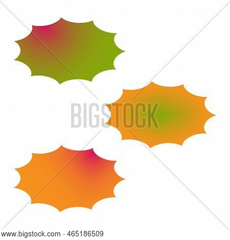 Empty Explosions In Cartoon Style. Chat Message Icon. Pop Art Dot. Explosion Effect. Vector Illustra