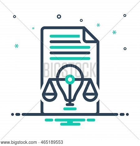 Mix Icon For Infringement Tribunal Law Break-rules Violation Breach Contravention Outrage Infraction