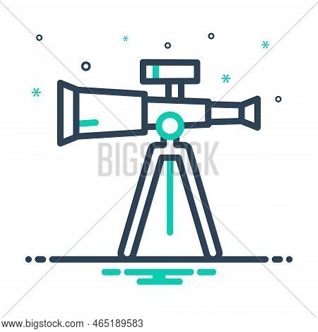 Mix Icon For Telescope Binoculars Lorgnette Lorikeet Instrument Magnify Observe Planetarium