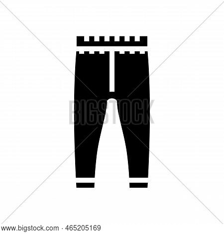 Leggins Girl Baby Cloth Glyph Icon Vector. Leggins Girl Baby Cloth Sign. Isolated Symbol Illustratio