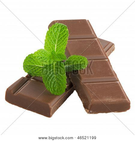Closeup Detail Of Chocolate Parts