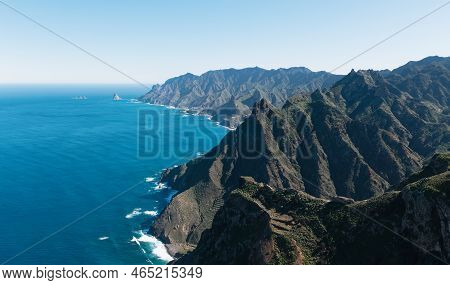 Landscape With North Coast Anaga At Sunrise In Tenerife, Canary Islands, Spain
