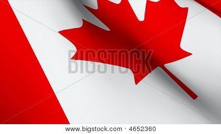 Kanada bayrağı 3D render