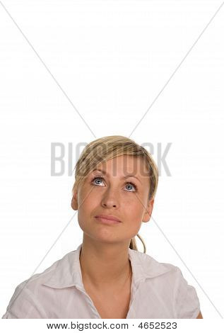 Güzel kadın düşünme