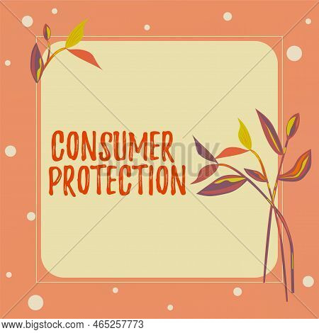 Handwriting Text Consumer Protection. Conceptual Photo Fair Trade Laws To Ensure Consumers Rights Pr