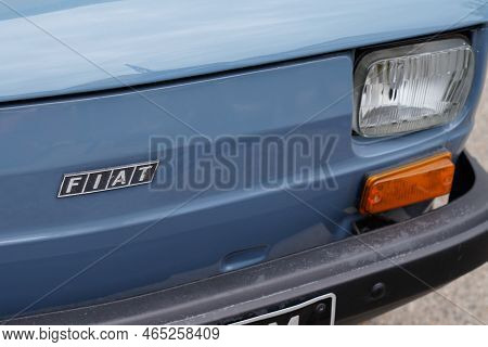 Bordeaux , Aquitaine  France - 11 06 2022 : Fiat 126 Brand Sign And Logo Text Vintage Model Old Time