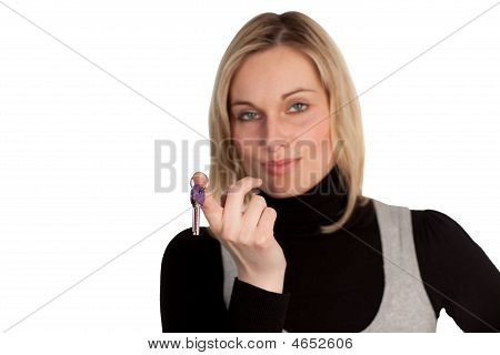 Ciddi işkadını Holding tuşları