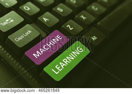 Text Showing Inspiration Machine Learning. Concept Meaning The Concept That A Computer Can Learn New