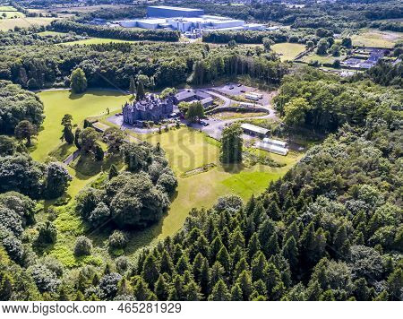 Aerial Of Belleek Castle In Ballina, County Mayo - Republic Of Ireland