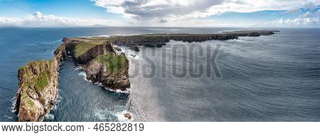 The Cliffs And Sea Stacks An Tor Mor And The Wishing Stone At Port Challa On Tory Island, County Don