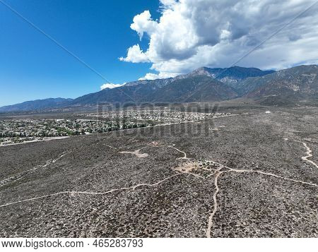 Aerial View Of Rancho Cucamonga, Located South Of The Foothills Of The San Gabriel Mountains And Ang