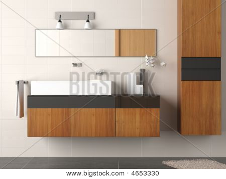 Modern banyo detay